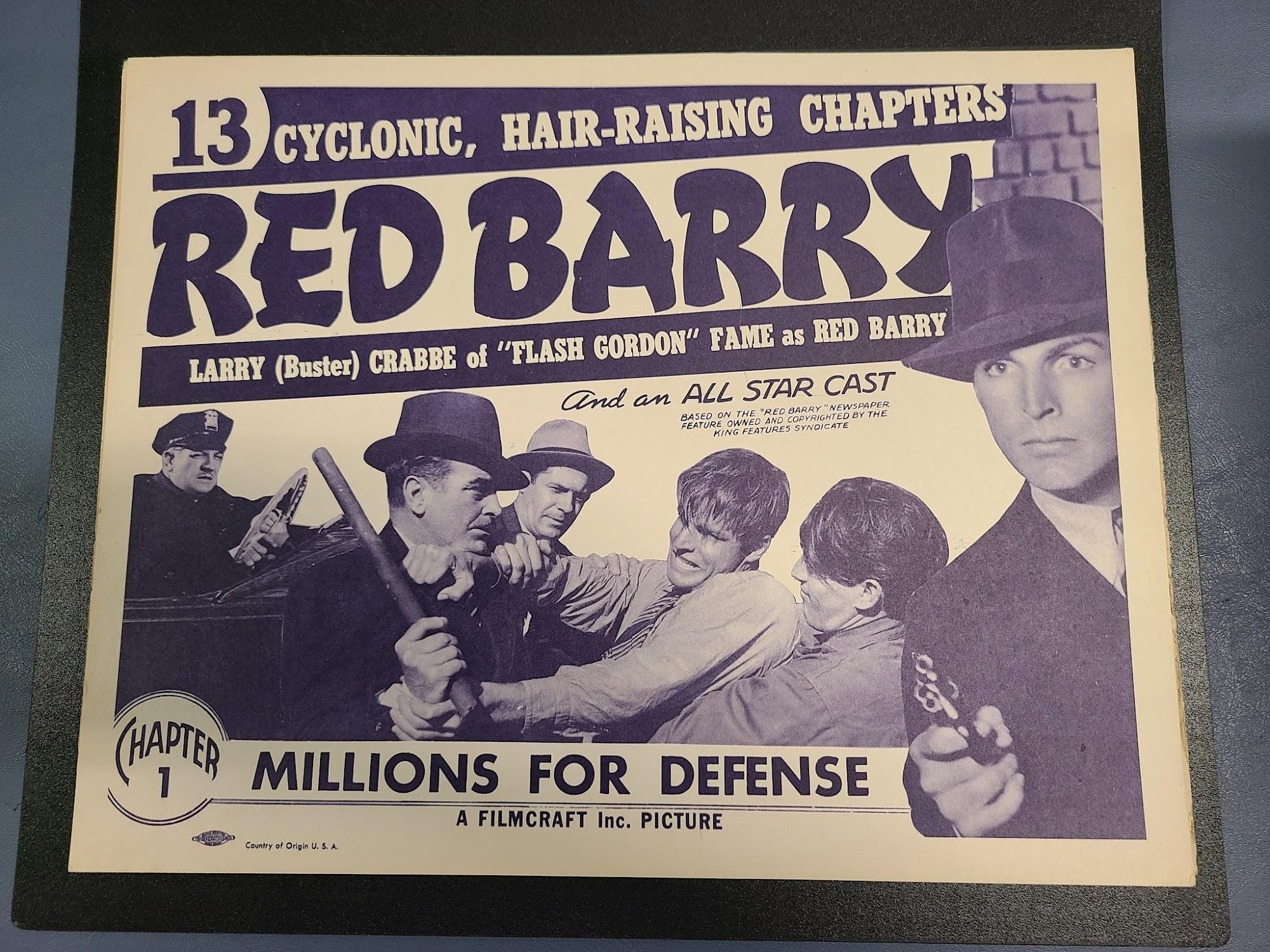 Red Barry - Serial Lobby Cards