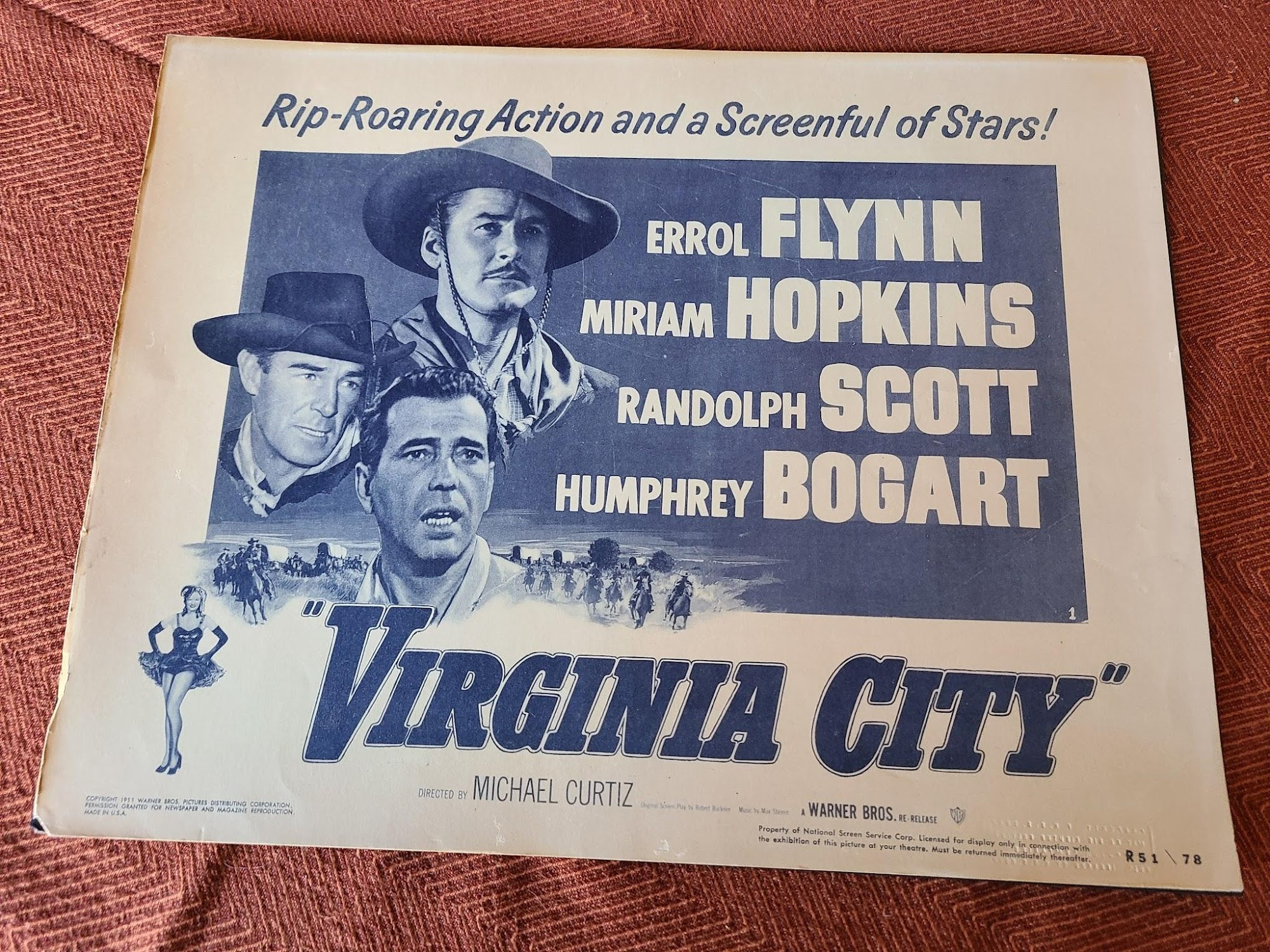 Virginia City - Western Lobby Cards